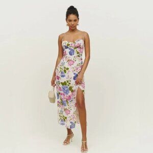 Reformation Kourtney Midi Dress in Donna in Size 12. Worn once.